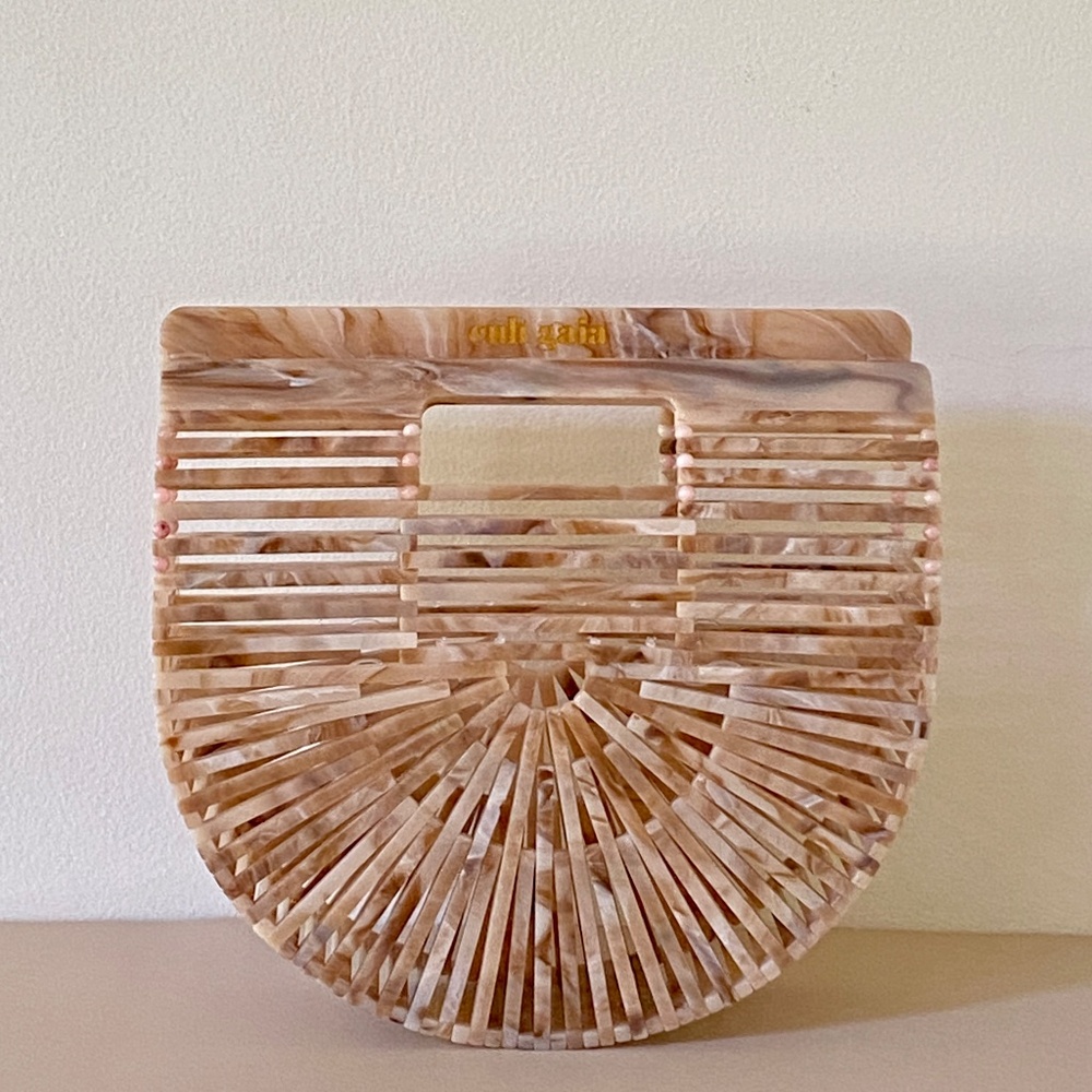 Cult Gaia Small Marbled Ark bag